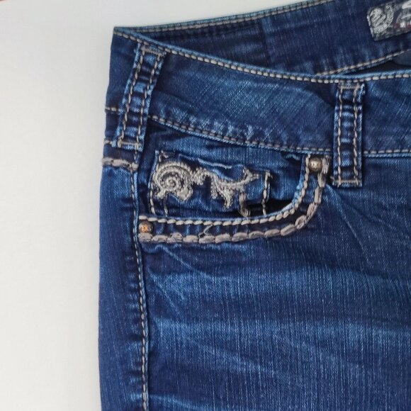 Silver Jeans Suki low-rise flare denim blue women's size W28 / L32 - Picture 9 of 14